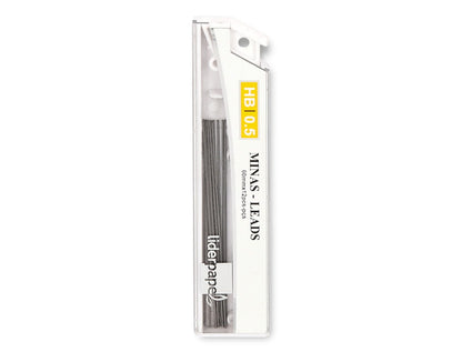 Minas liderpapel grafito 0,5 mm hb tubo de 12 minas longitud 60 mm.