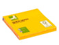 Bloc de notas adhesivas quita y pon q-connect 76x76 mm 80 hojas.