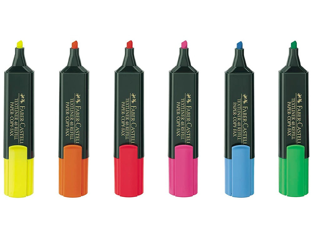 Rotulador faber castell fluorescente textliner 48