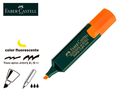 Rotulador faber castell fluorescente textliner 48