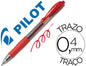Bolígrafo Pilot g-2 tinta gel retráctil sujeción de caucho.